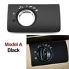 A58X-Car Interior Accessories Front Headlight Switch Button Panel Trim Cover For Benz W164 ML GL 300 350 450 500 05-11 LHD