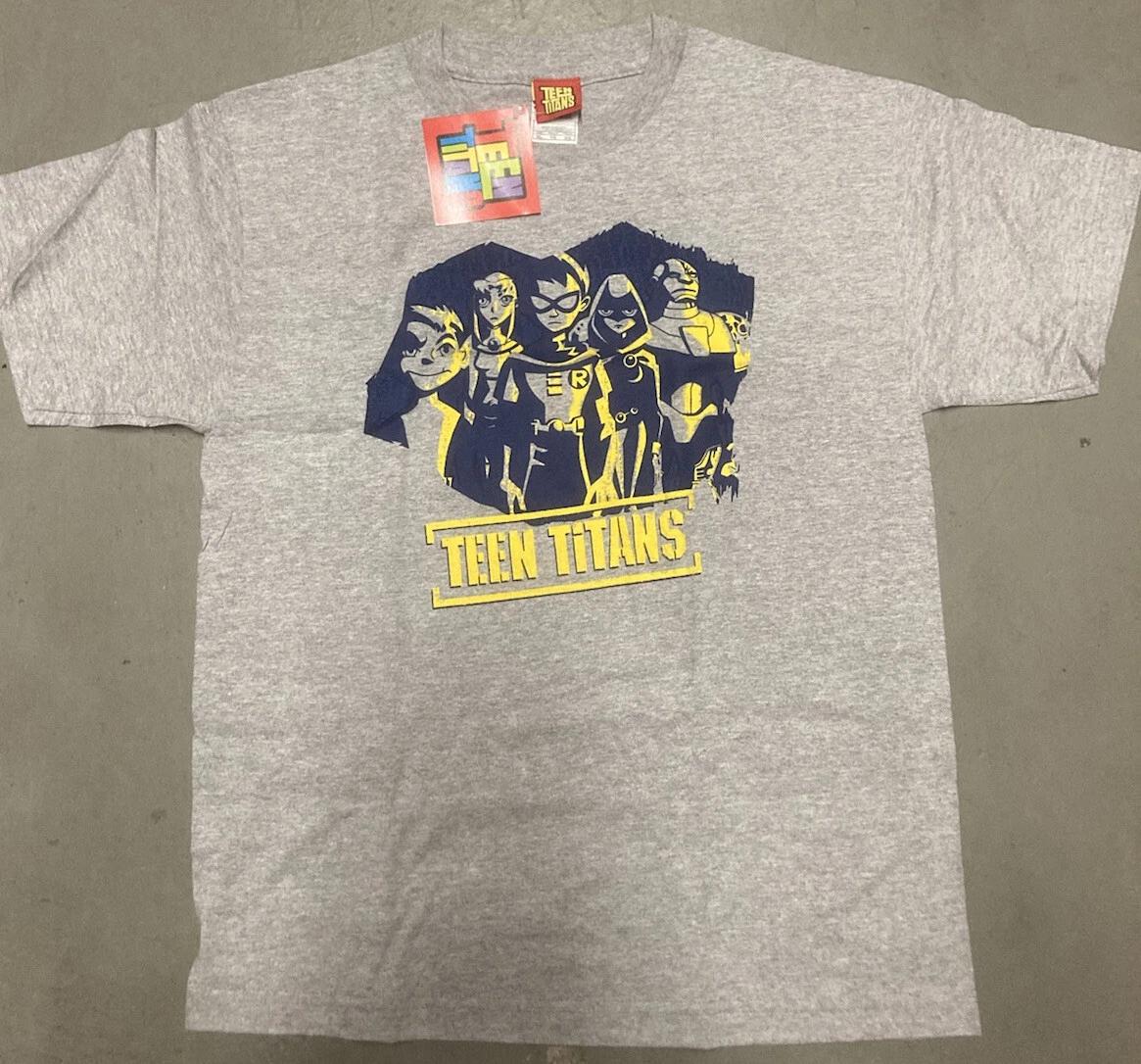 Vintage Teen Titans Cartoon Network Promo Shirt Youth XL Superhero 2004 Y2K S