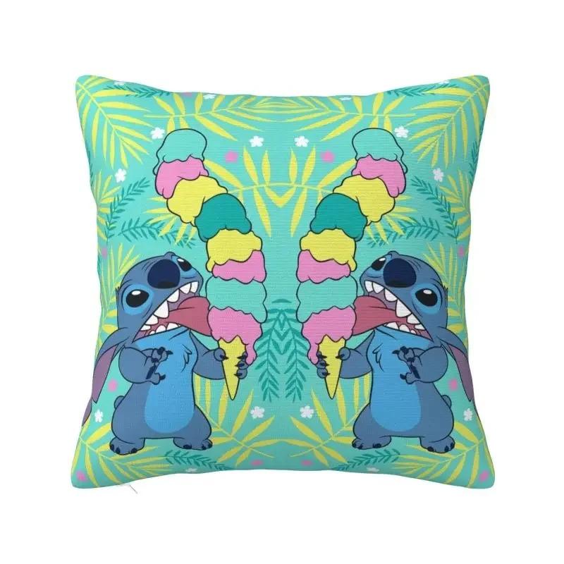 Home Decor Stitch Cartoon Patterns For Cozy Decor Pattern Cushion Cover Suitable For Sofa Bedroom Car Pillow Cover
