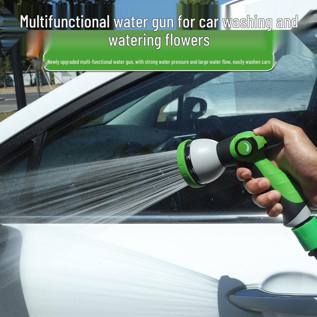 Retractable High-Pressure Hose: Versatile Car Wash & Garden Watering Tool for Easy Storage