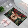 {Summer2}{MX} Christmas Reindeer Santa Claus Door Mat Merry Christmas Cartoon Carpet DIY Xmas Home Decoration Foot Mat
