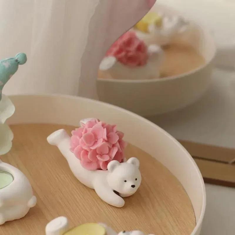 Hortensienblütenform Dekoration Pflanze Seifenformen Blumen Kerzenformen Bouquet Herstellung Ton Silikonformen Kerzenherstellungsset