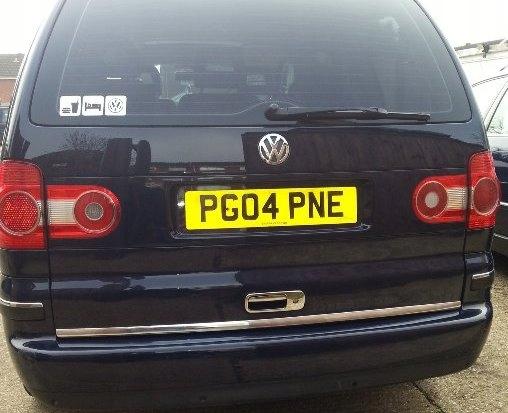 VW SHARAN 2 - CHROMLEISTE Chrom Heckklappe Tuning