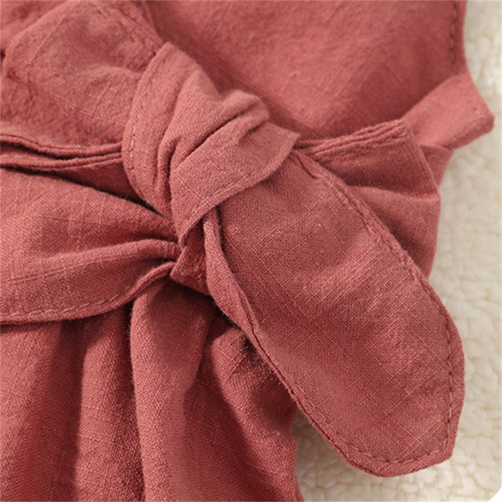 Summer Children's Dress, Girl Forest-style Princess Dress, Sweet Forest-style V-neck Sleeveless Princess Dress
