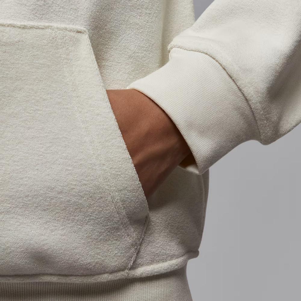 Jordan Flight Jednobarevná Mikina s Dlouhým Rukávem Pohodlná Dámská Mikina HV0323133