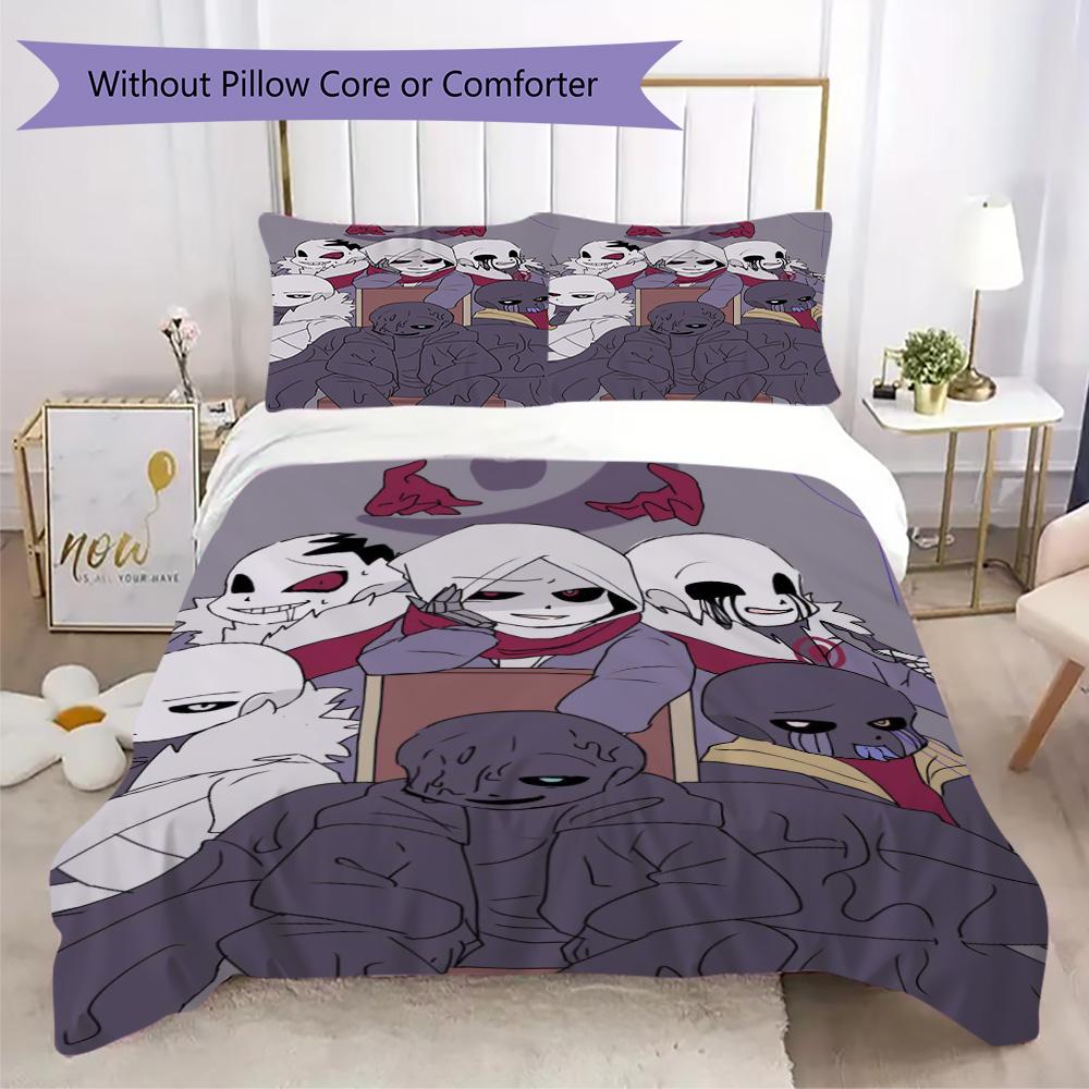 Mysterious Dungeon Anime Pattern Bedding,Quilt Set Quilt Cover Pillowcase Home Birthday Gift (1*duvet cover+2*pillowcase,without core)ZSJT0917352