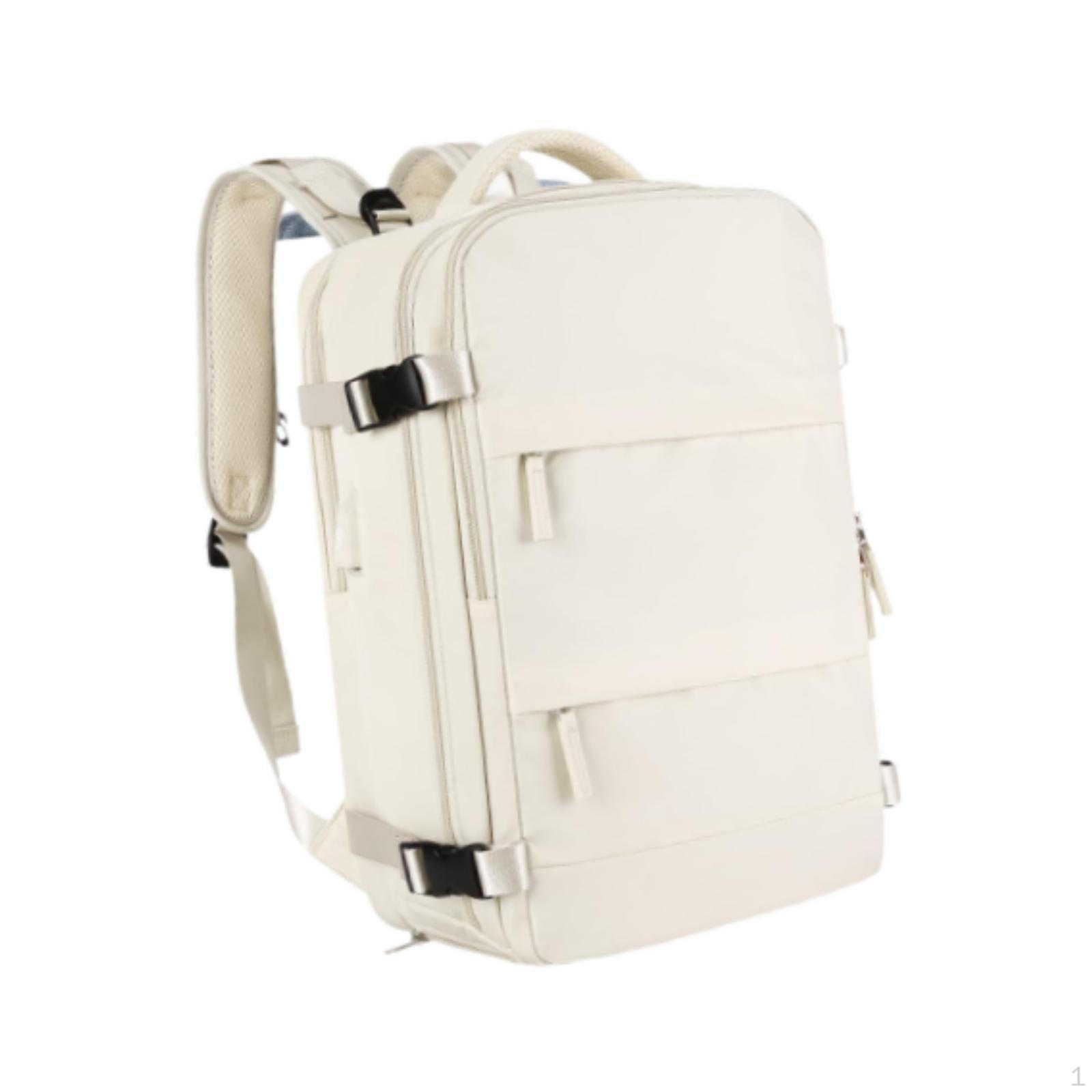 

Дорожный рюкзак с USB-портами и отделением для обуви для активного отдыха на природе бежевый