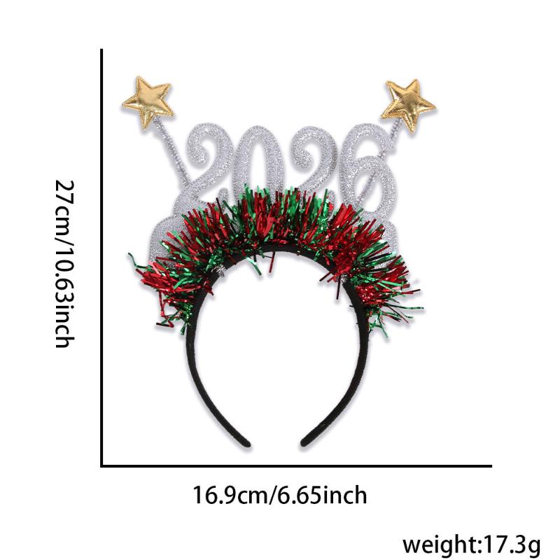 

2026 Рождественское украшение на голову Креативная повязка на голову Украшение для рождественской вечеринки Фотография
