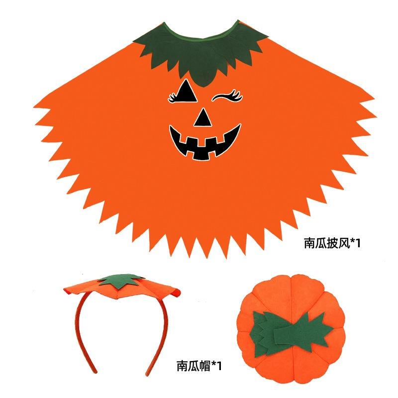 New Halloween cape Cosplay stage party show holiday costume pumpkin cape