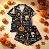 Women's Halloween Print Pajama Set 2 Piece Casual Comfortable Sleepwear for Holiday