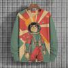 Japanese Pattern Sweatshirts For Women Space Cat 3D Printed Pullover Autumn Oversized O-Neck Hoodies Long Sleeves Clothing Tops