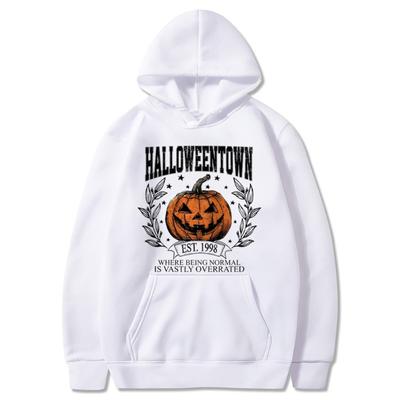 Halloween Town 1998 Retro Halloween Sweatshirt Pumpkin Autumn Party Trendy Sweatshirt Men Womnen Fleece Hoodies
