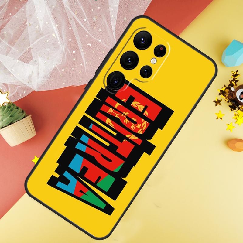 Eritrean Flag Phone Case For Samsung Galaxy S25 Ultra S23 S21 S20 S22 S24 FE S9 S10 Plus Cover Coque