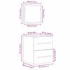 Bathroom Furniture Set with Drawers Brown 41 X 38.5 X 48 Cm
