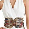 PU Leather Rivet Belt Spicy Girl Wide Waistband Elegant Pu Leather Corset  Ladies