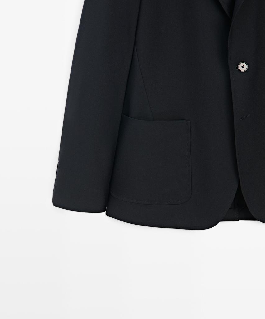 Massimo Dutti Cool Wool Textured Blazer