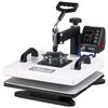 Hittepersmachine 38 x 38 cm 2-in-1 Combo Sublimatiepersmachine, 360° Wegdraaibaar, Snel en Gelijkmatig Verwarmen, Digitale Precieze Tijd en Temperatuur