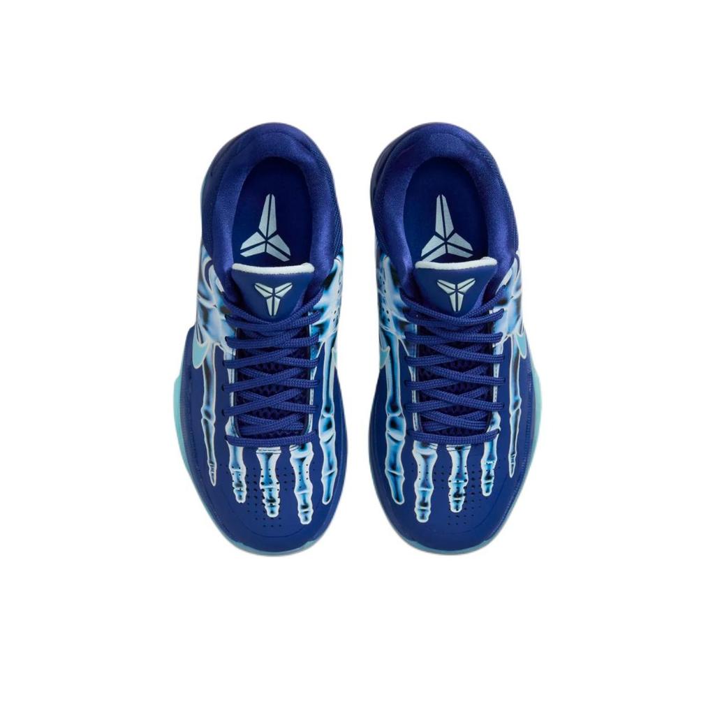 New Nike Kobe 5 Anti Slip Wear Resistant Low Top Children's Basketball Shoes Blue Teenagers
