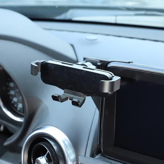 

Для Mazda MX-5 Miata 2016- Тримач для телефону на центральний екран навігації ABS Чорний