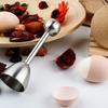 2× Stainless Steel Egg Topper Cutter Shell Opener Boiled Raw Egg Cracker Knocker