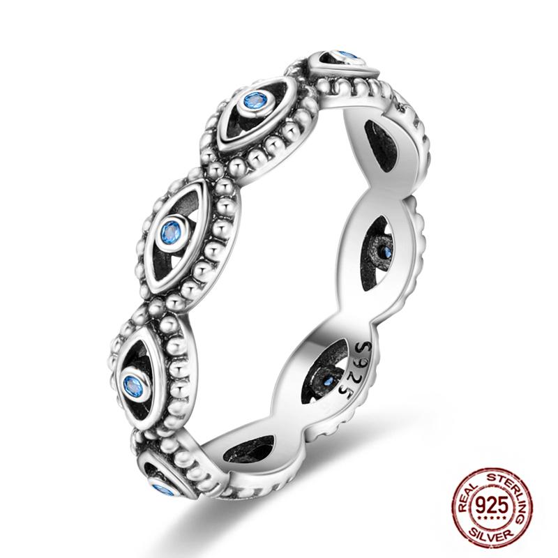 Shine Women koppar Fingerringar 925 Sterling Hjärta Krona Glöd Eldfluga Stjärna Sol Tusensköna Stapelbar Originalring Årsdag Zirkon