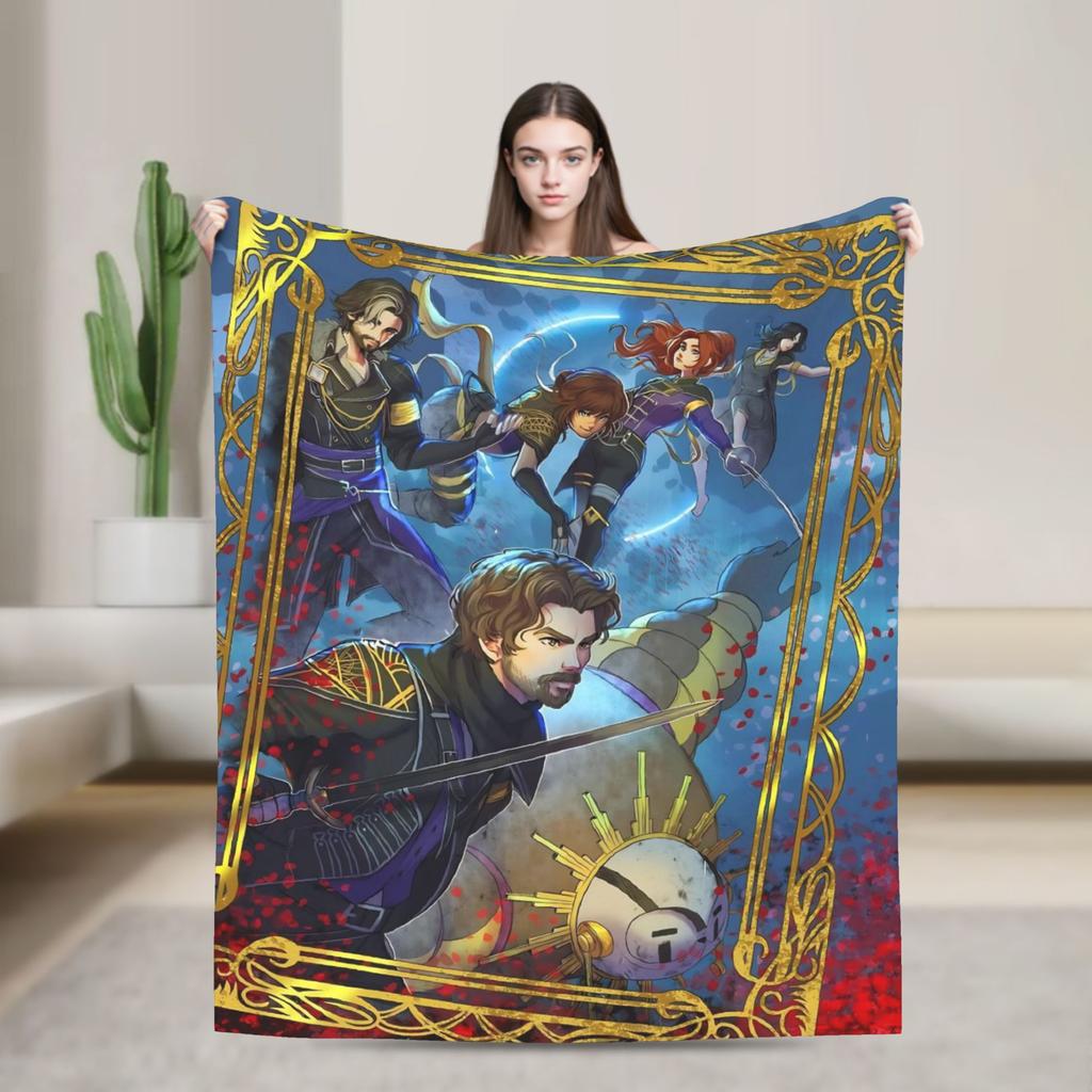 Esquie Clair Obscur Expedition 33 Game Blanket Plush Awesome Breathable Throw Blanket for Bed Sofa All Season