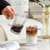 Thickened Glass Cup with Handle: Ideal for Water, Coffee, Tea, or Milk.