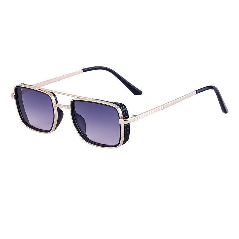 Box Driving Men'S Sunglasses Retro Punk Fashion Sunscreen Sunglasses Full Frame Sunglasses