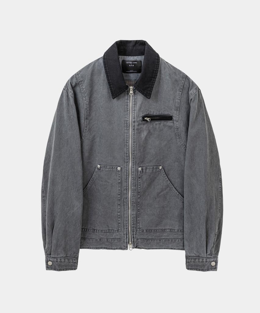 LETTERCOMO Heritage Washed Work Jacket Charcoal