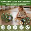 2 Stück Meerschweinchenhaus Polyester Niedlicher Cartoon Hase Eichhörnchen Mini Käfig Kleintier Spielzeug Haustier Schlafbett Hamster Tunnel Weiche Matte