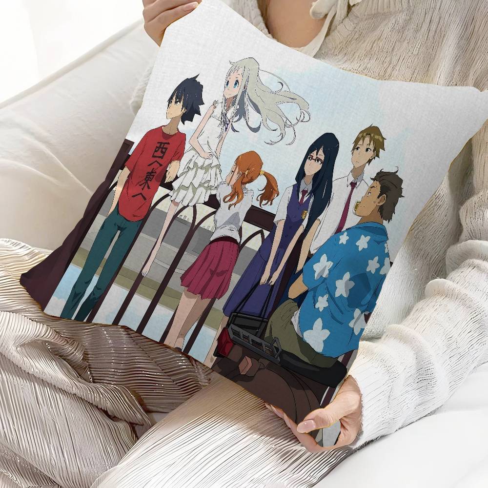 Anime Healing A-Anohana Pillow Cover Sofa Cushion Cover Home Room Decoration Children Gift