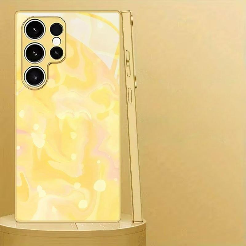 Yellow Gradient Abstract Print Phone Case for Galaxy S26 S25 S24 S23 Ultra S22 Ultra S20 Ultra 56 A72 A73 Anti-drop protection