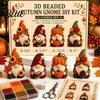 DIY Animal Craft Kit Tiny 3D Beaded Kit Petite Gnome Creative 4-Pack Miniature Display Pieces Goblin Beading Set with Instructions Handmade