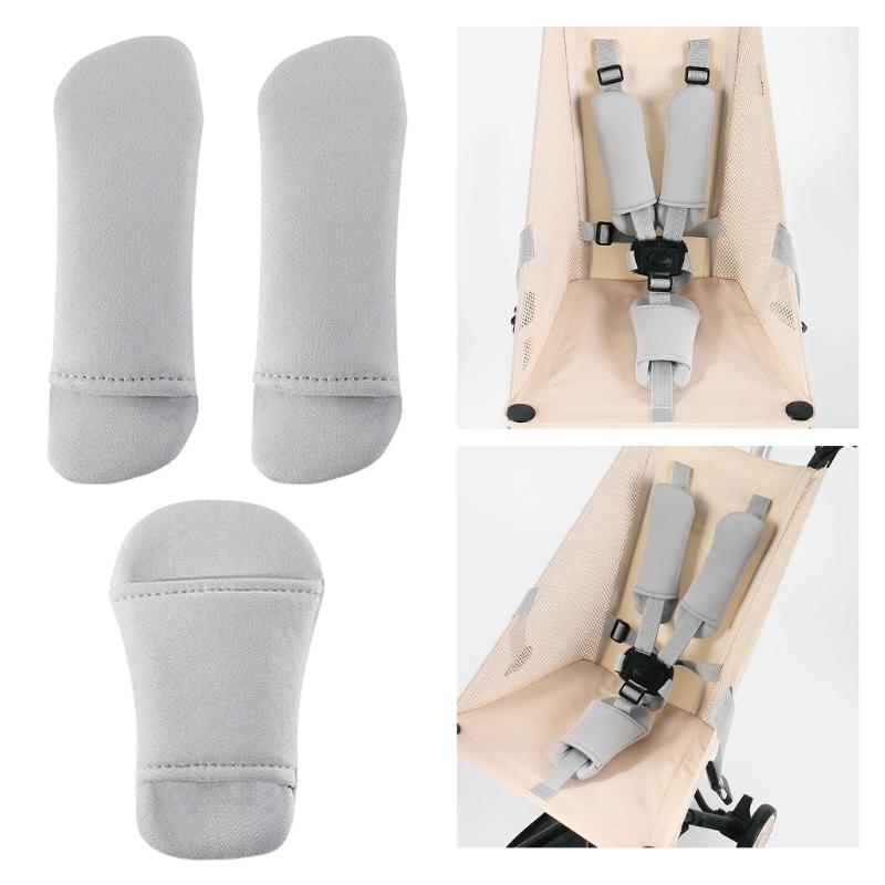 Comfort Shoulder Strap Covers for Baby Strollers Soft Polyester Baby Prams Shoulder Cushions Pad Set Simple Installs