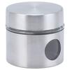 Coffee Bean Container Iron Glass Mini Sealed Jar Kitchen Storage Tank for Beans TeaSilver