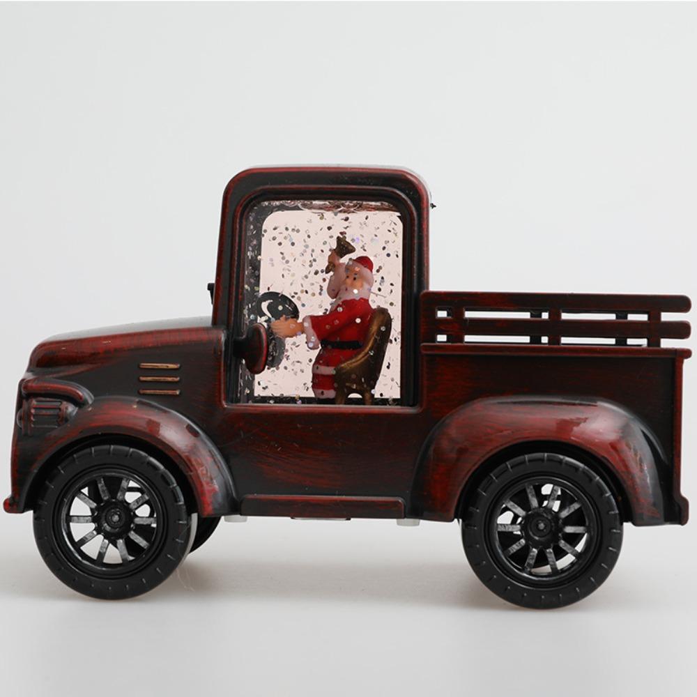 Christmas Decoration Gifts, Water Filled Trucks, Santa Claus, Water Filled Car Decorations, Santa Claus Truck Ornaments