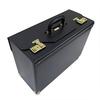 Synthetic Leather Flight Case Pilot Case 47cm Wide Gusset 20038 [J.C HAMILTON] [A3F Compatible] (Black