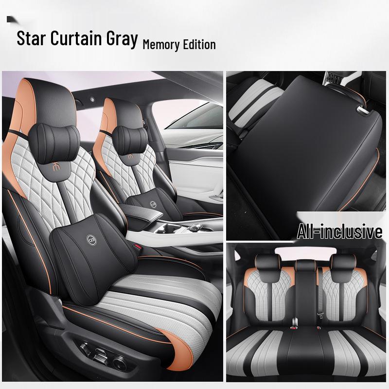 BYD Song L Five-Seat Leather Car Seat Cushion Cover - Universal Fit for All Seasons