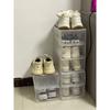 Dustproof Household Storage Box Fold Plastic Thickened Transparent Shoes Box Stackable Combined Shoe Cabinet Organizer Case
