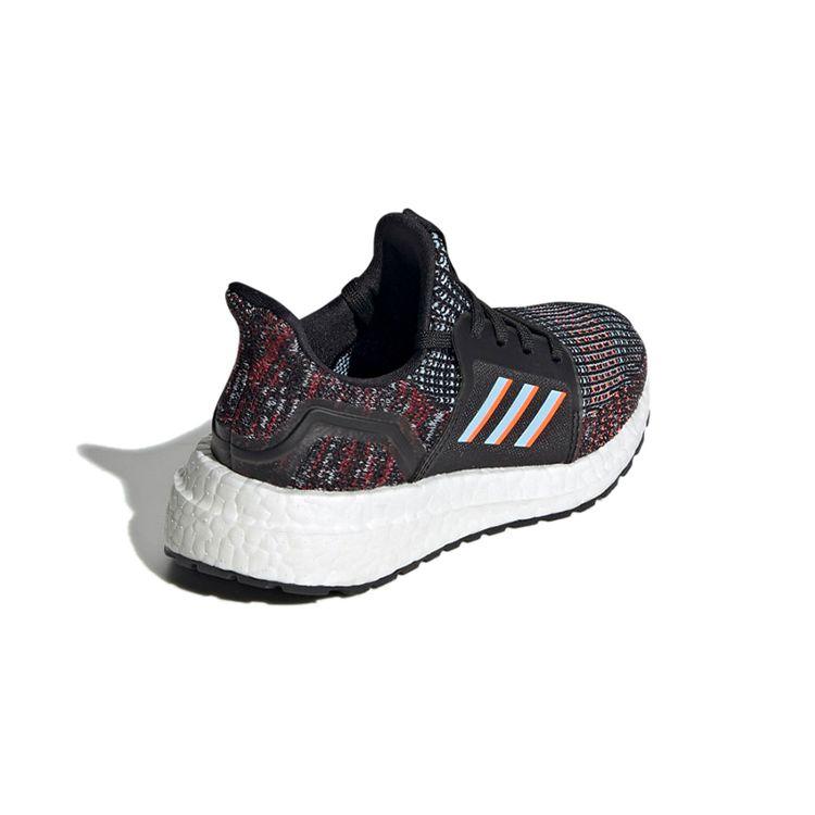 Adidas Ultraboost 19 Fabric Comfortable Trendy Breathable Low-Top Running Shoes Kids Running Shoes Gray Black Red EF0940