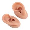 Model Ureche Siliconat Realist Flexibil Reutilizabil Ureche Stângă Dreaptă Model Practică Piercing Ureche pentru Cercei Căști Display