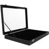 Jewelry Box for Necklaces Bracelets Acrylic Density Board Clear Lid Jewelry Organizer Display Tray Travel Friendly