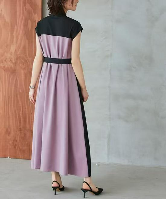 Korean-Style Temperament Pleated Dress - 2025 Short-Sleeved Edition