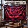 Neon Colorful Theme Throw Blanket Custom Name Text Personalized Blanket Soft Cozy Blanket for Home Sofa Bed