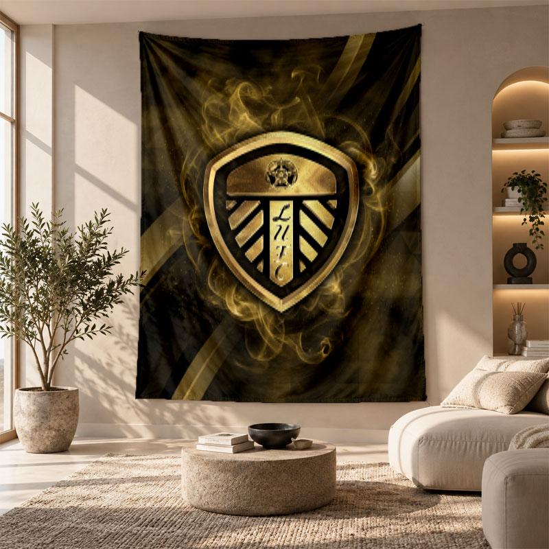 Decorative Tapestry,Leeds United Printed Wall Art, Lightweight Wall Hanging For Bedroom Background