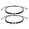 2 Pcs for Evil Eye String Bracelets Handmade Red Black String for Evil Eye Bracelet Wristband for Women Men Teen Girls B
