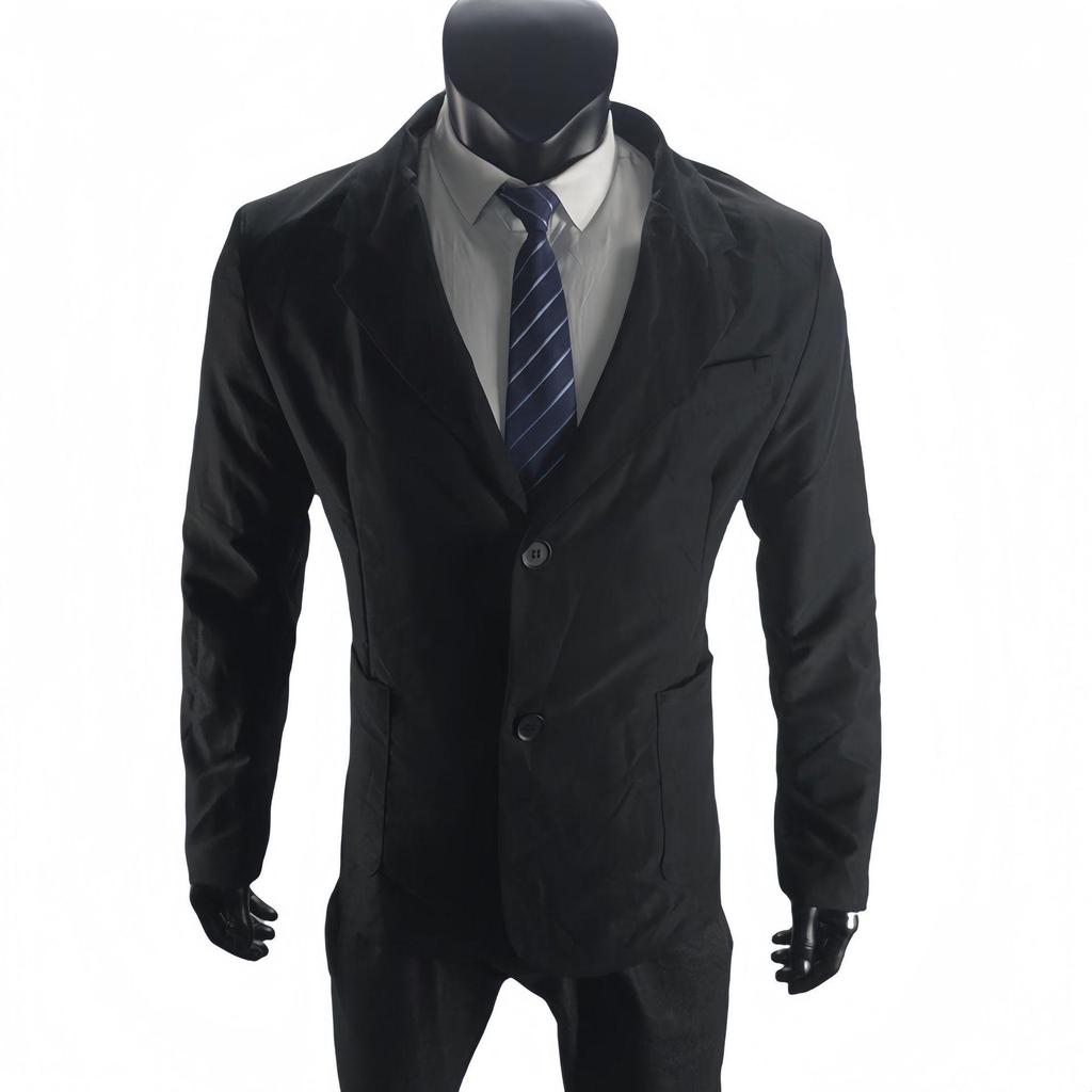 European Casual Men's Plus Size Cardigan Suit - Japanese Korean Style Formal Jacket