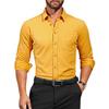 Men's Long-sleeved White Shirt: Breathable, Stretchy, Crease-resistant, Plain-coloured Business Shirt