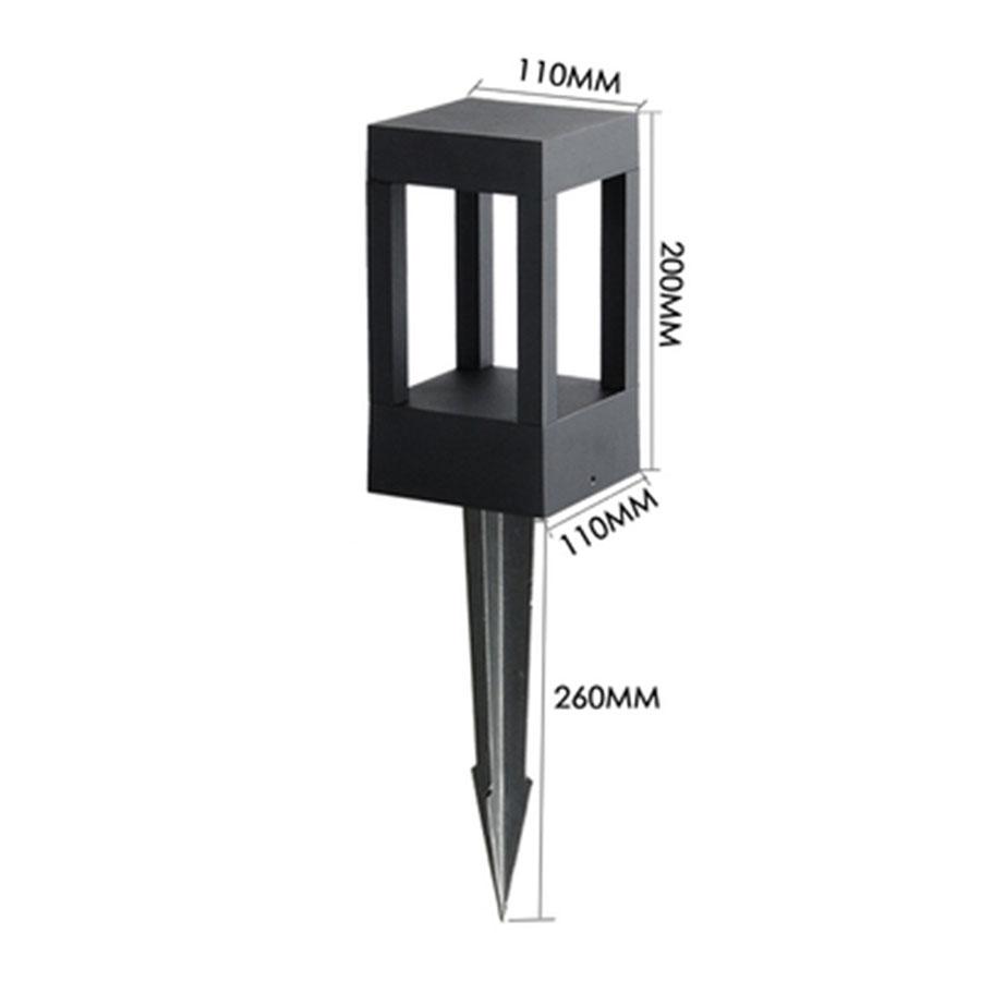 10W Wodoodporna Lampa LED Ogrodowa Ścieżkowa Trawnikowa Nowoczesna Aluminiowa Lampa Słupkowa Zewnętrzna Dziedziniec Willa Krajobraz Trawnik Słupki Świetlne