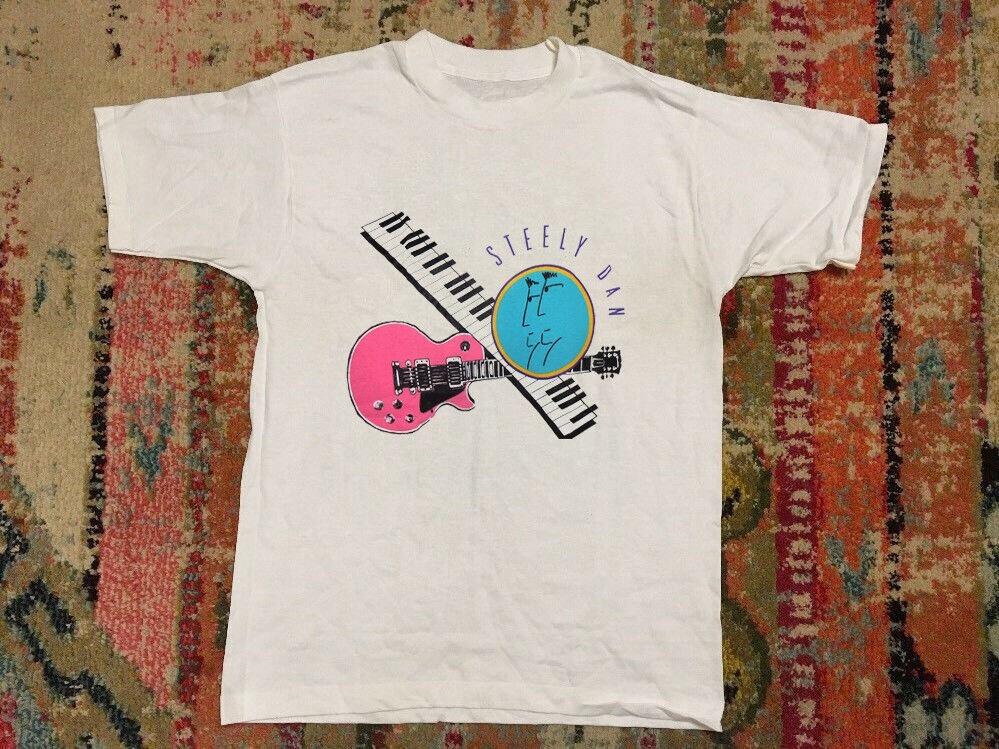 Vintage Steely Dan Cotton White Men S-234XL T-shirt C092 XL